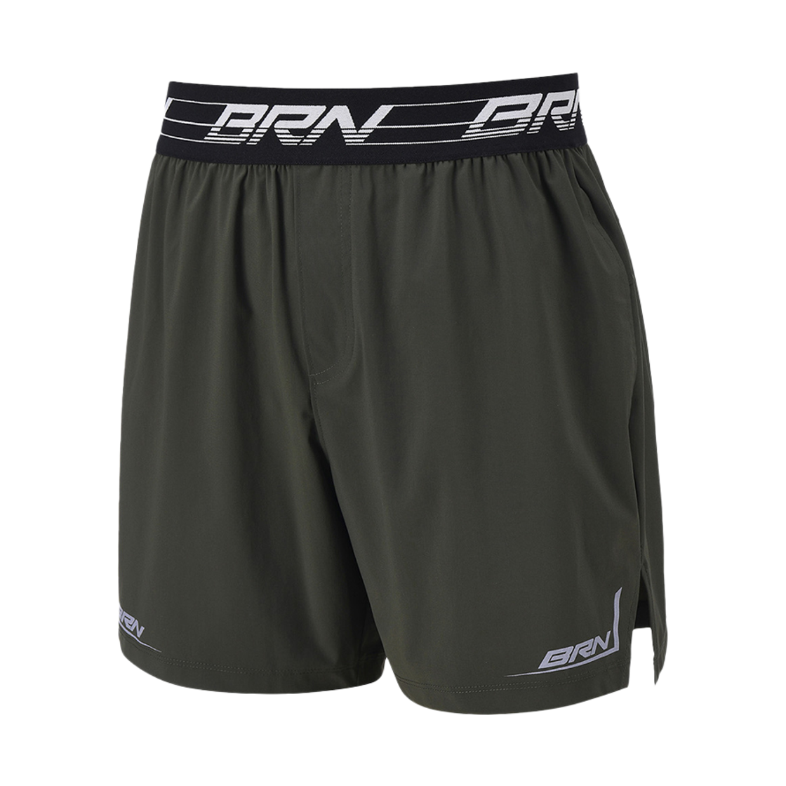 본투윈 BRN 로고 밴드 스트레치 쇼츠 카키(BORN TO WIN Brn Logo Band Stretch Shorts Khaki) - 2
