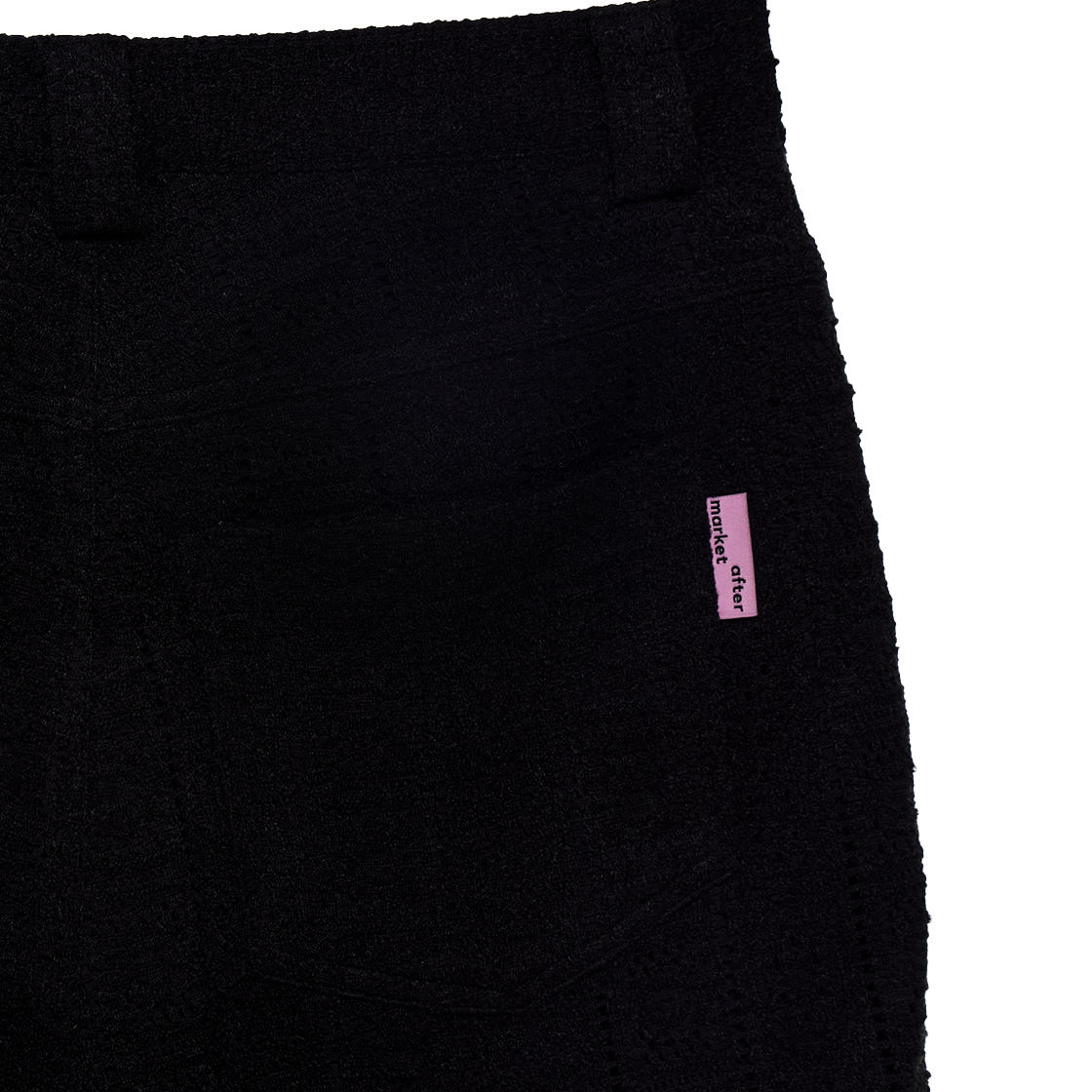 애프터마켓 펀칭 버뮤다 쇼츠 블랙(aftermarket Punching Bermuda Shorts Black) - 3