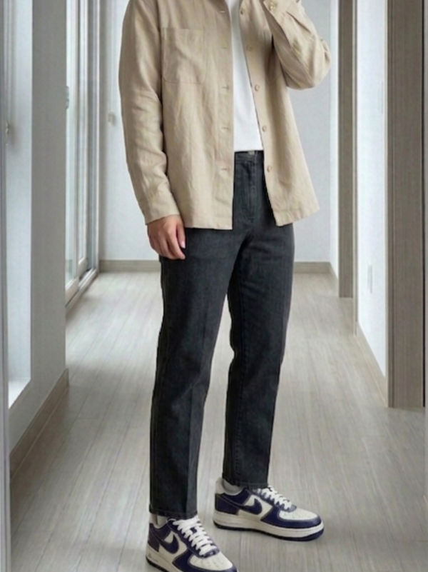 Nike x Nigo Air Force 1 Low Sail Loyal Blue 착용 스타일