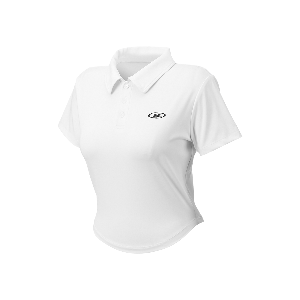 BH1WST244WH BORN TO WIN W Symbol B Stretch Collar T-Shirts White