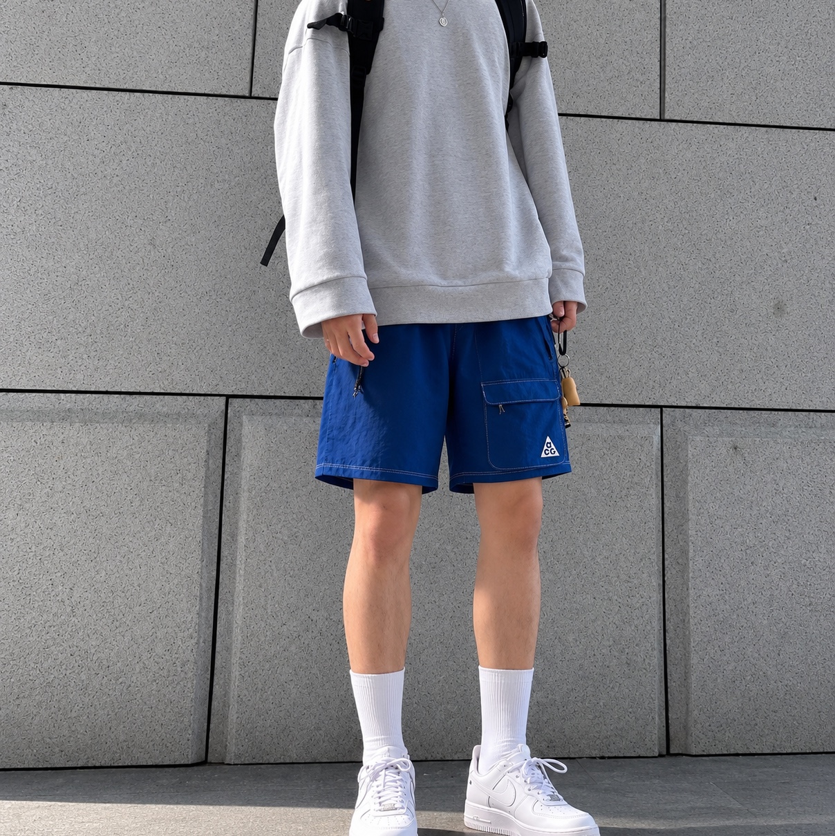 Nike ACG Smith Summit Cargo Shorts Court Blue Work Blue - Asia 착용 스타일