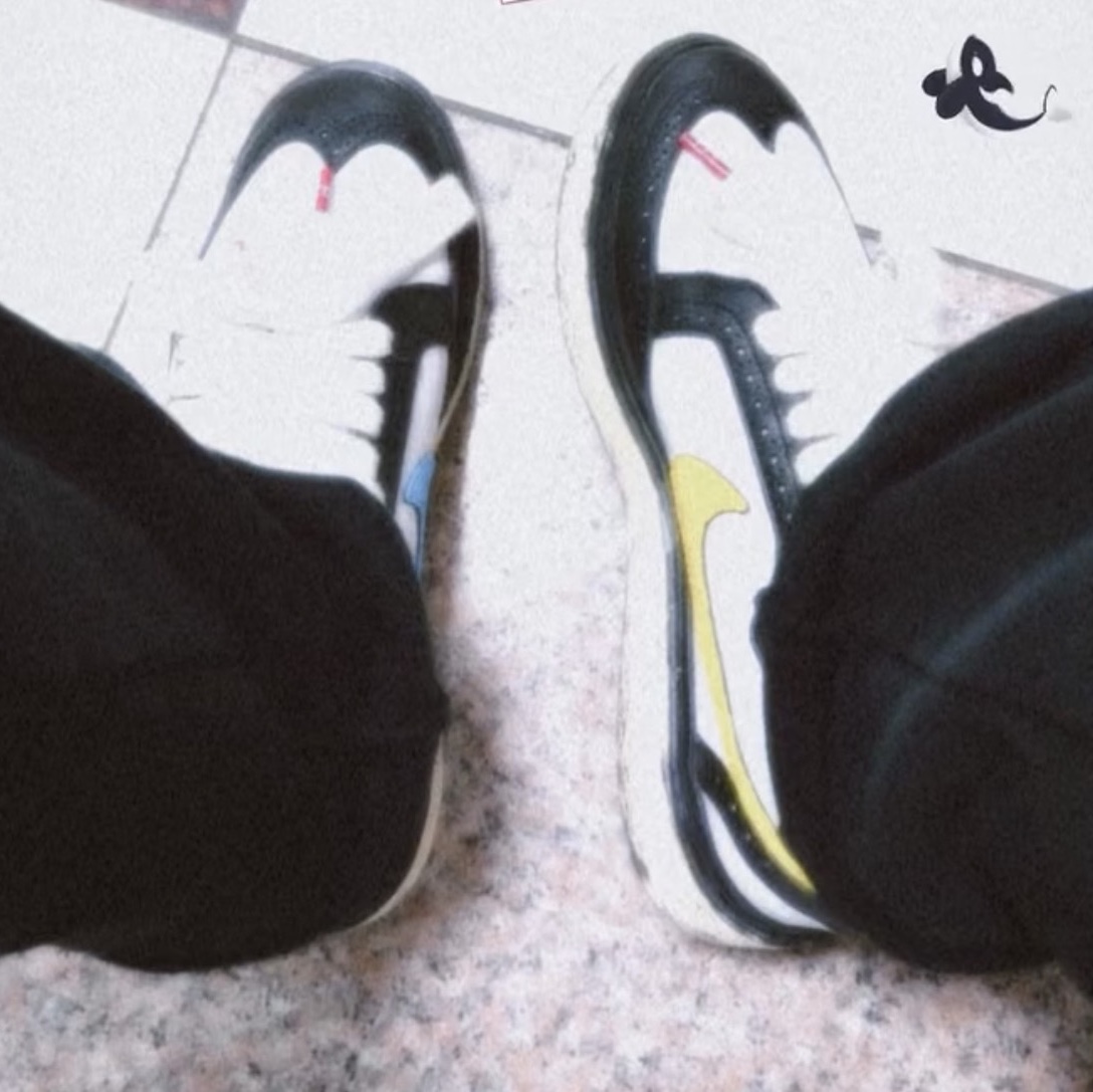 Nike x Peaceminusone Kwondo1 White, Nike x Peaceminusone Kwondo1 Black and White 착용 스타일 - 2