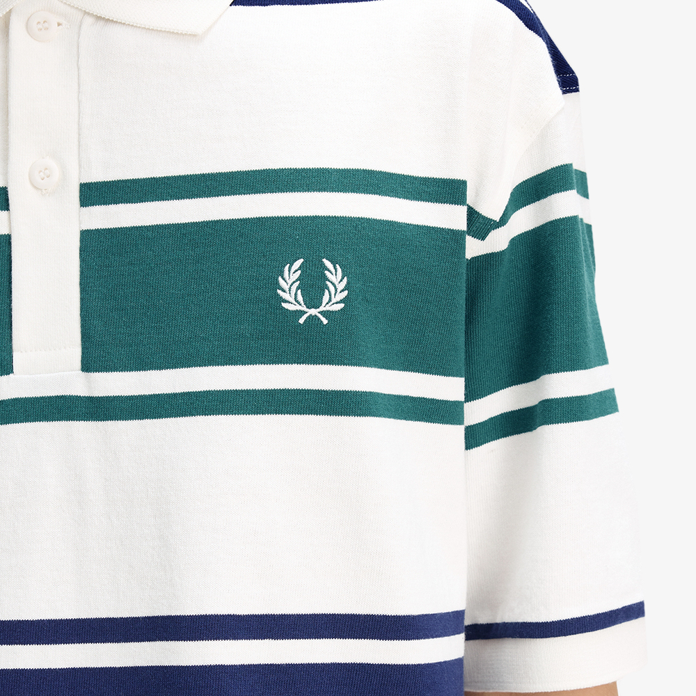 프레드페리 릴렉스드 스트라이프 폴로 셔츠 스노우 화이트(Fred Perry Relaxed Striped Polo Shirt Snow White) - 4