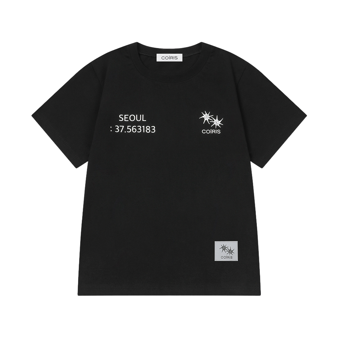 C-P00000HY Coiris Seoul City Archive Half T Black