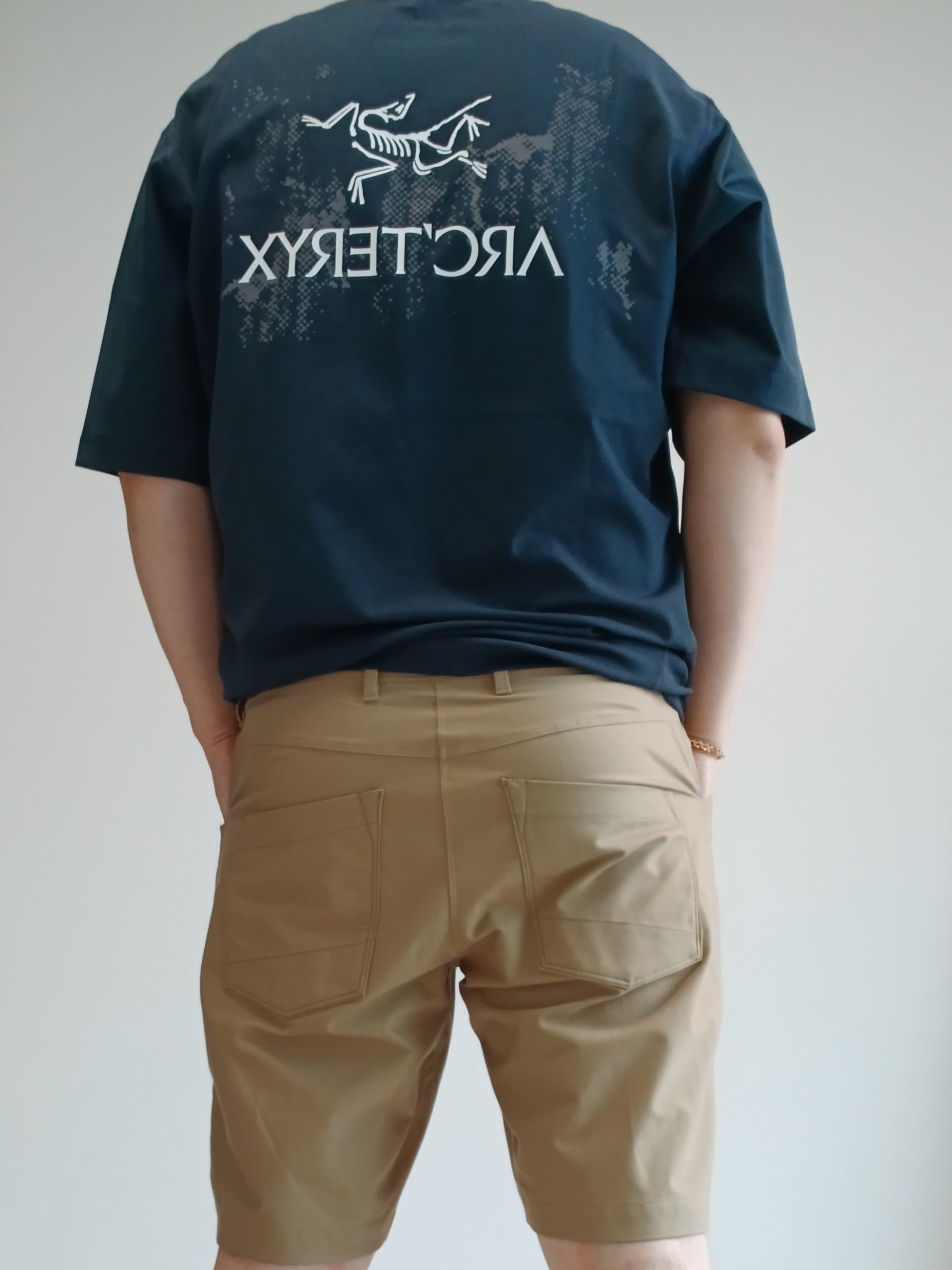 Arc'teryx Kragg Cotton Short 9 Inch Black, Arc'teryx Kragg Cotton Short 9 Inch Forage 착용 스타일 - 6