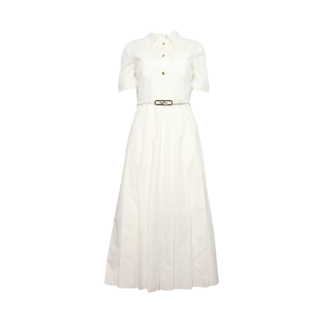 구찌 691657 코튼 포플린 벨트 스트랩 여성 드레스 원피스aa58568(Gucci Cotton Poplin Belted Dress) - 1