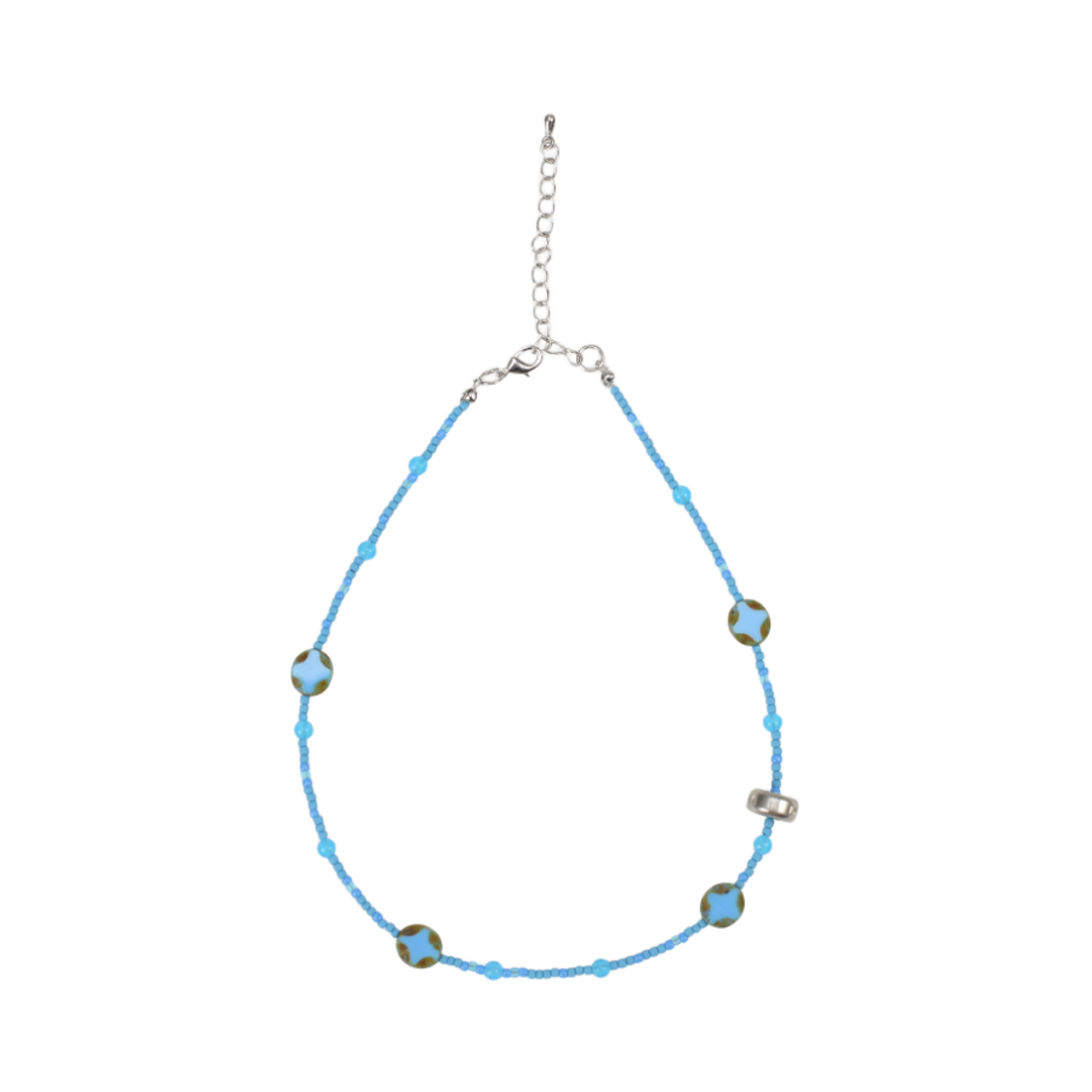 베이컨트 아카이브 밀레 비즈 목걸이 블루(Vacant Archive Mille Beads Necklace Blue)