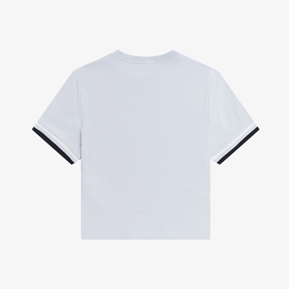 프레드페리 우먼즈 볼드 팁드 티셔츠 더스키 블루(Fred Perry Womens Bold Tipped T-Shirt Dusky Blue) - 6