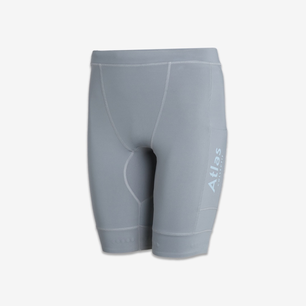 아틀라스 콜렉티프 일루미 트랙스 V2 남성 러닝 하프 타이즈 그레이(Atlas COLLECTIF Illumi Trax V2 MENS Running Half Tights GE) - 3