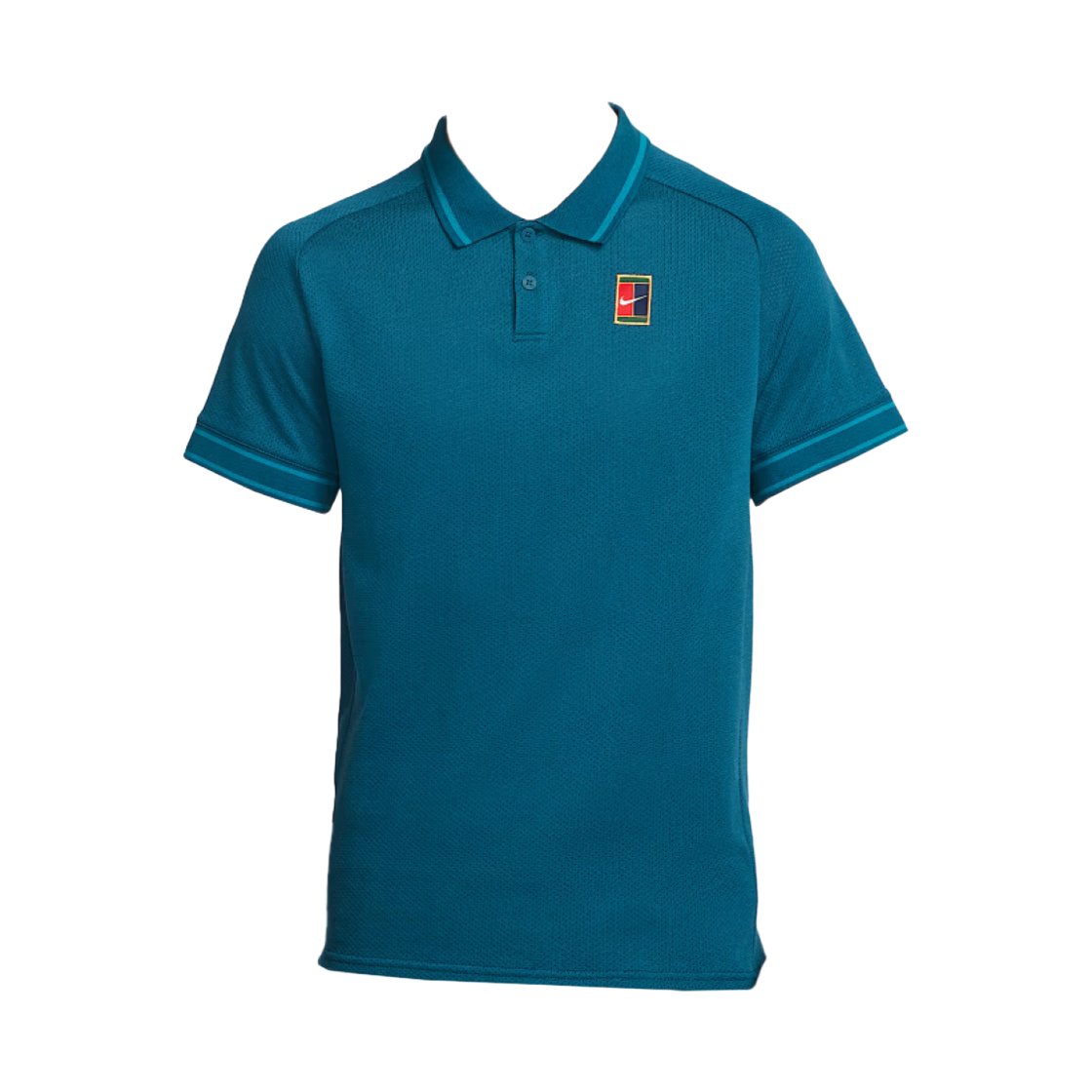 FQ2102-415 Nike Court Heritage Tennis Polo Blue Force Green Abyss - Asia