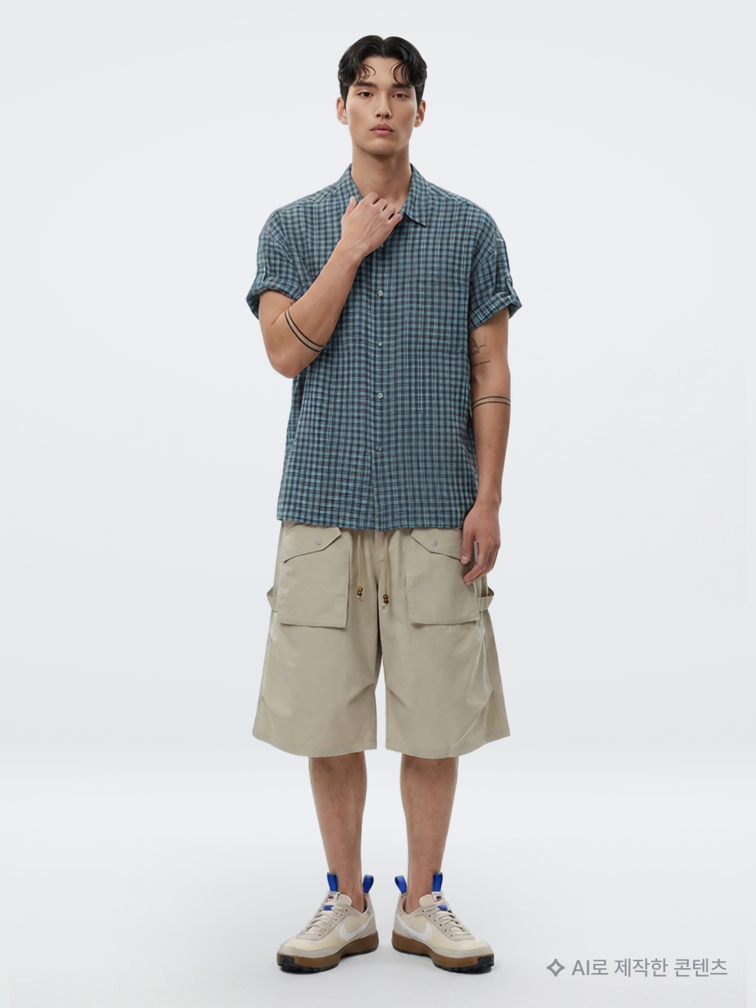 Kapital 12G Crochet Knit Tennessee Aloha Polo Black, (W) Diesel B-1DR 25 Leather Belt with Enamelled Buckle Black 착용 스타일 - 8