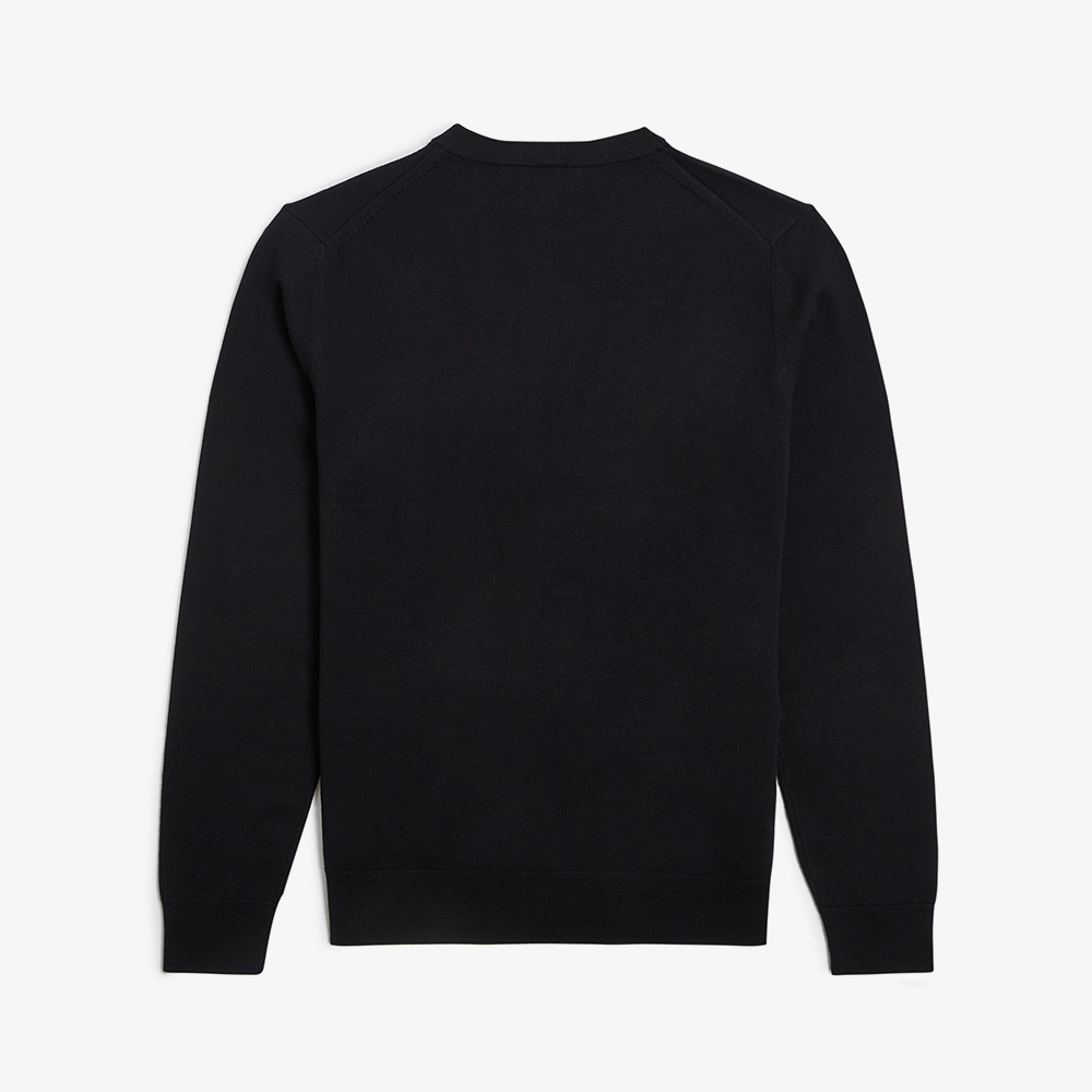 프레드페리 클래식 메리노울 가디건 블랙(Fred Perry Classic Cardigan Black) - 6