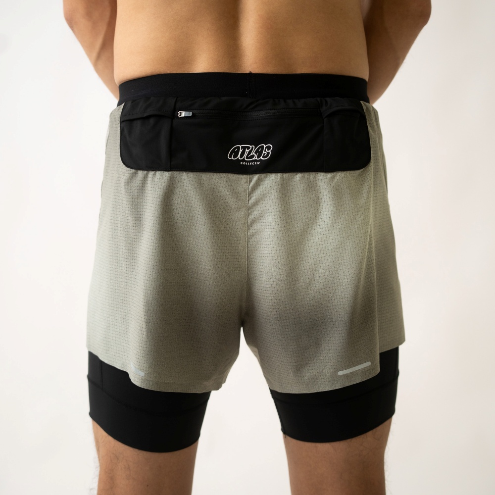 아틀라스 콜렉티프 에리아 울트라 남성 2 in 1 쇼츠 올리브(Atlas COLLECTIF Aeria Ultra MENS 2 in 1 Shorts_OV) - 4