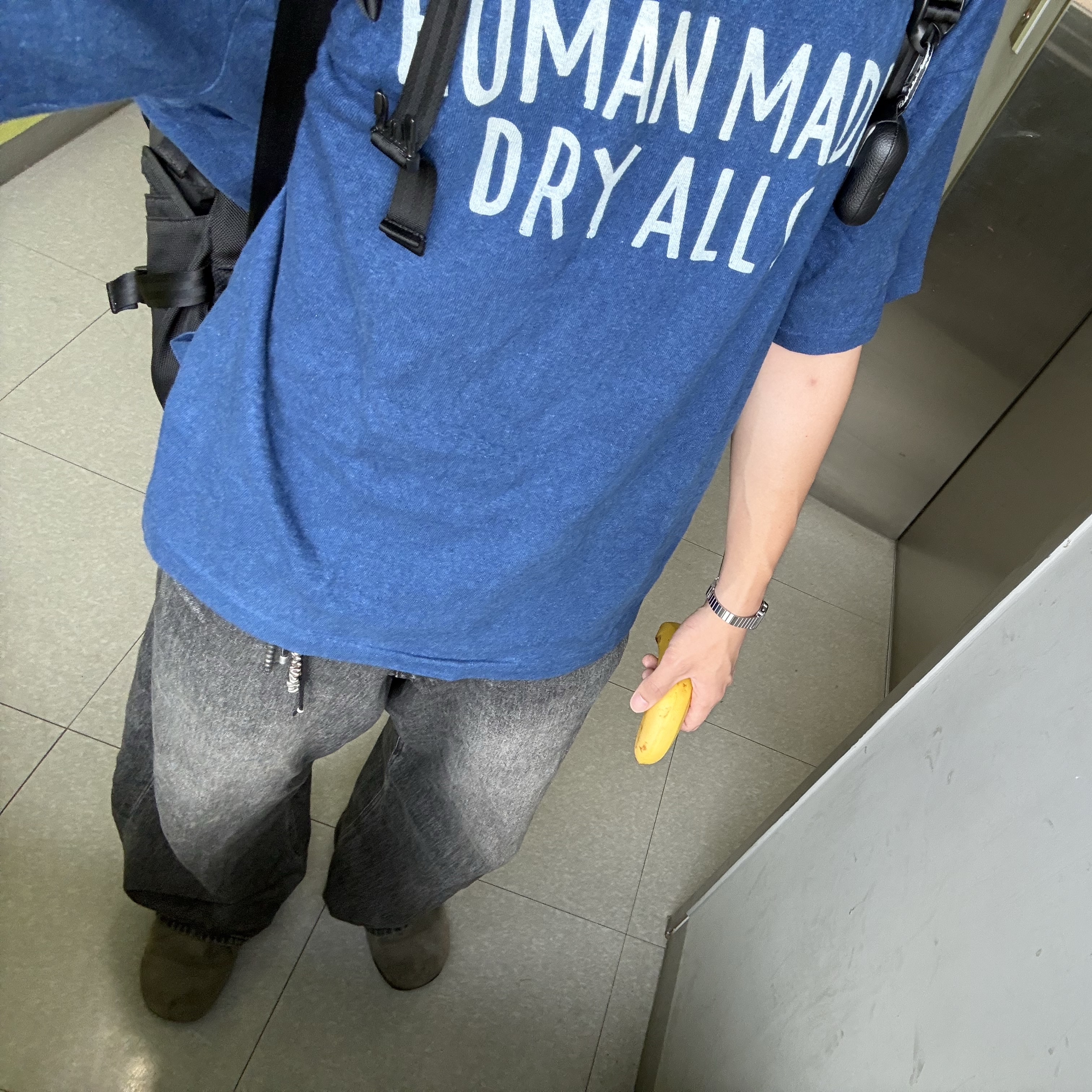 Human Made Indigo Dyed T-Shirt #1 Indigo 착용 스타일