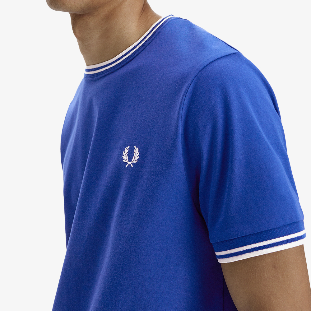 프레드페리 트윈 팁 티셔츠 소호이클립스 스노우화이트(Fred Perry Twin Tipped T-Shirt Soho Eclipse Snow White) - 4