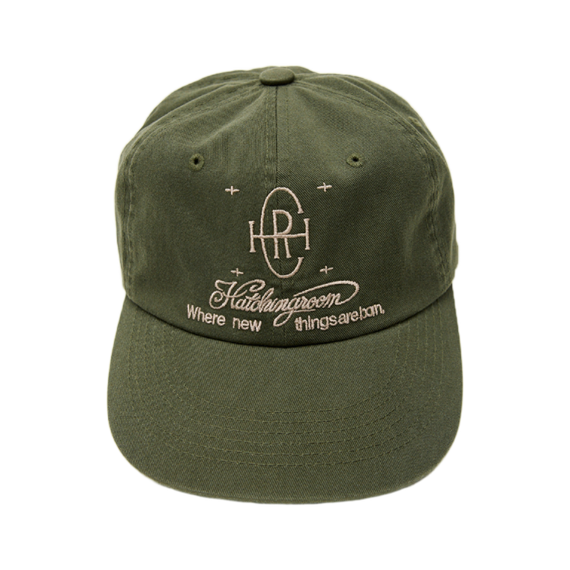 해칭룸 로고 캡 워시드 카키(Hatchingroom Logo Cap Washed Khaki)