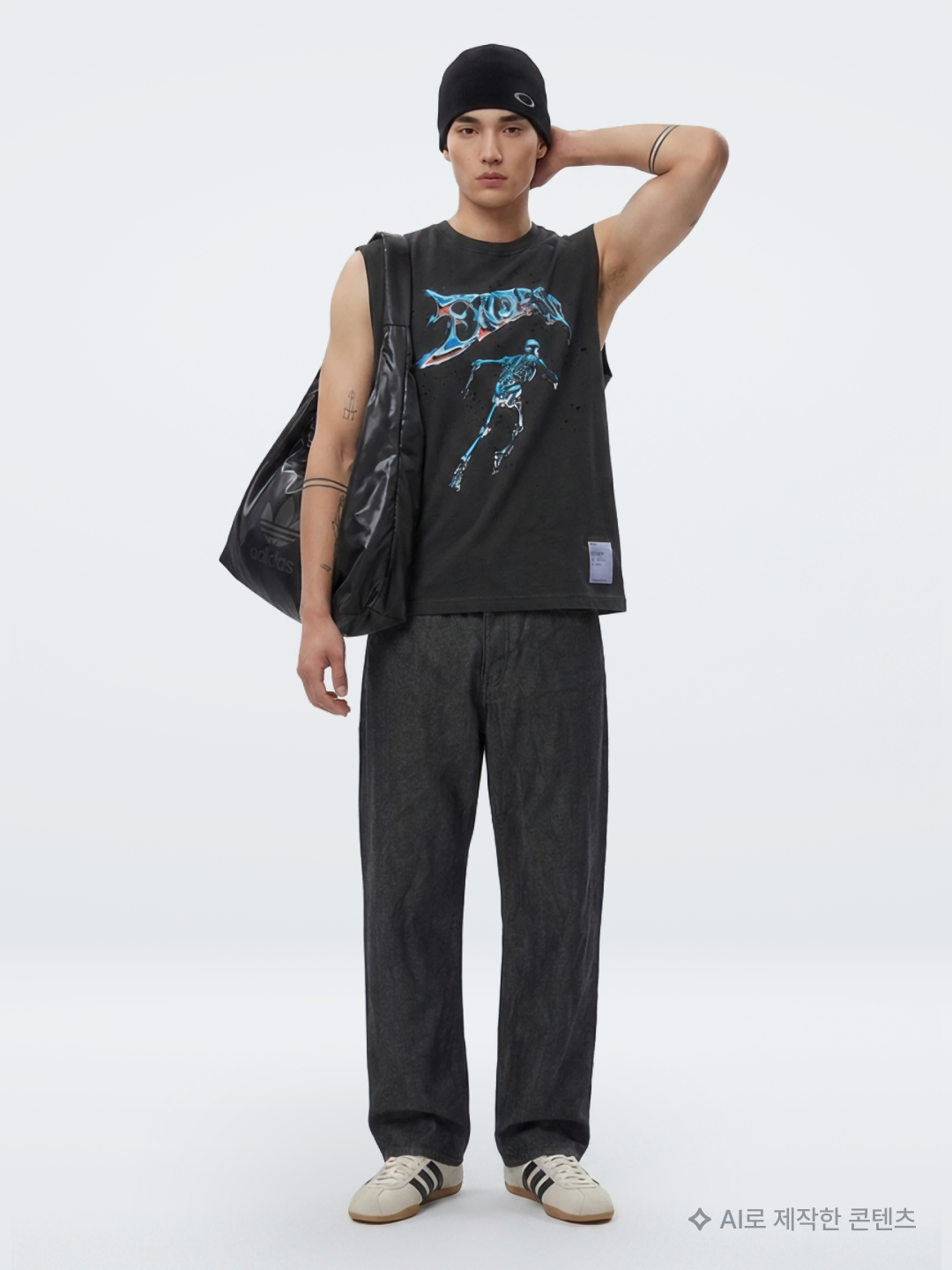 Kapital 12G Crochet Knit Tennessee Aloha Polo Black, (W) Diesel B-1DR 25 Leather Belt with Enamelled Buckle Black 착용 스타일 - 10