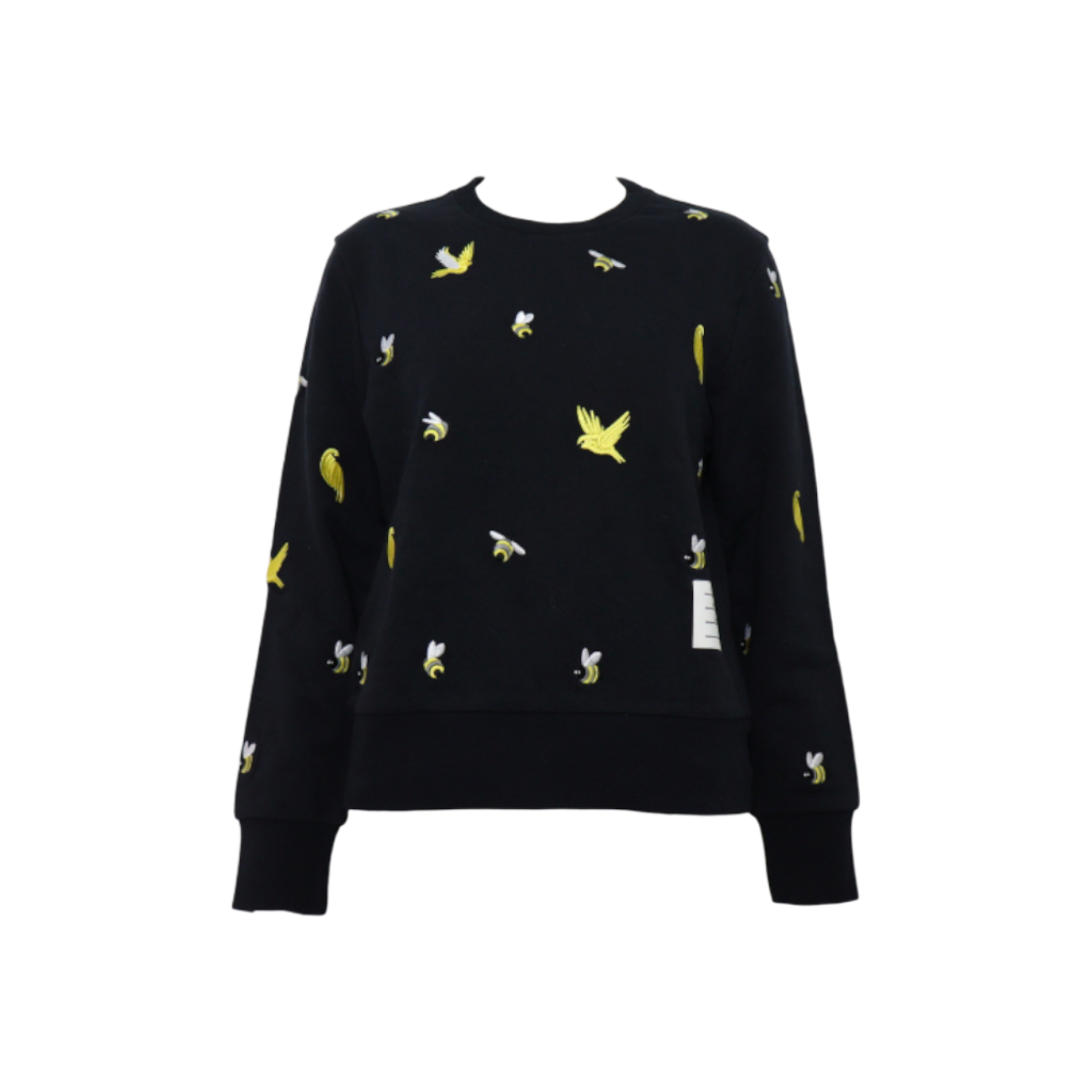 ITP2DVALHW8W Thom Browne Navy Cotton Birds & Bees Sweater