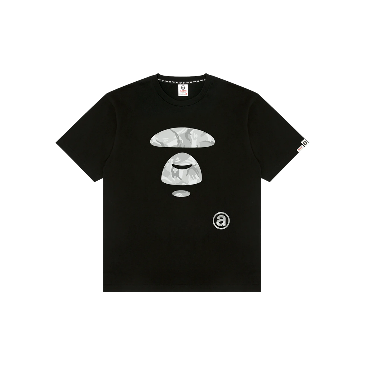 에이프 문페이스 티셔츠 블랙 - 26FW(AAPE Moonface T-Shirt Black - 26FW)