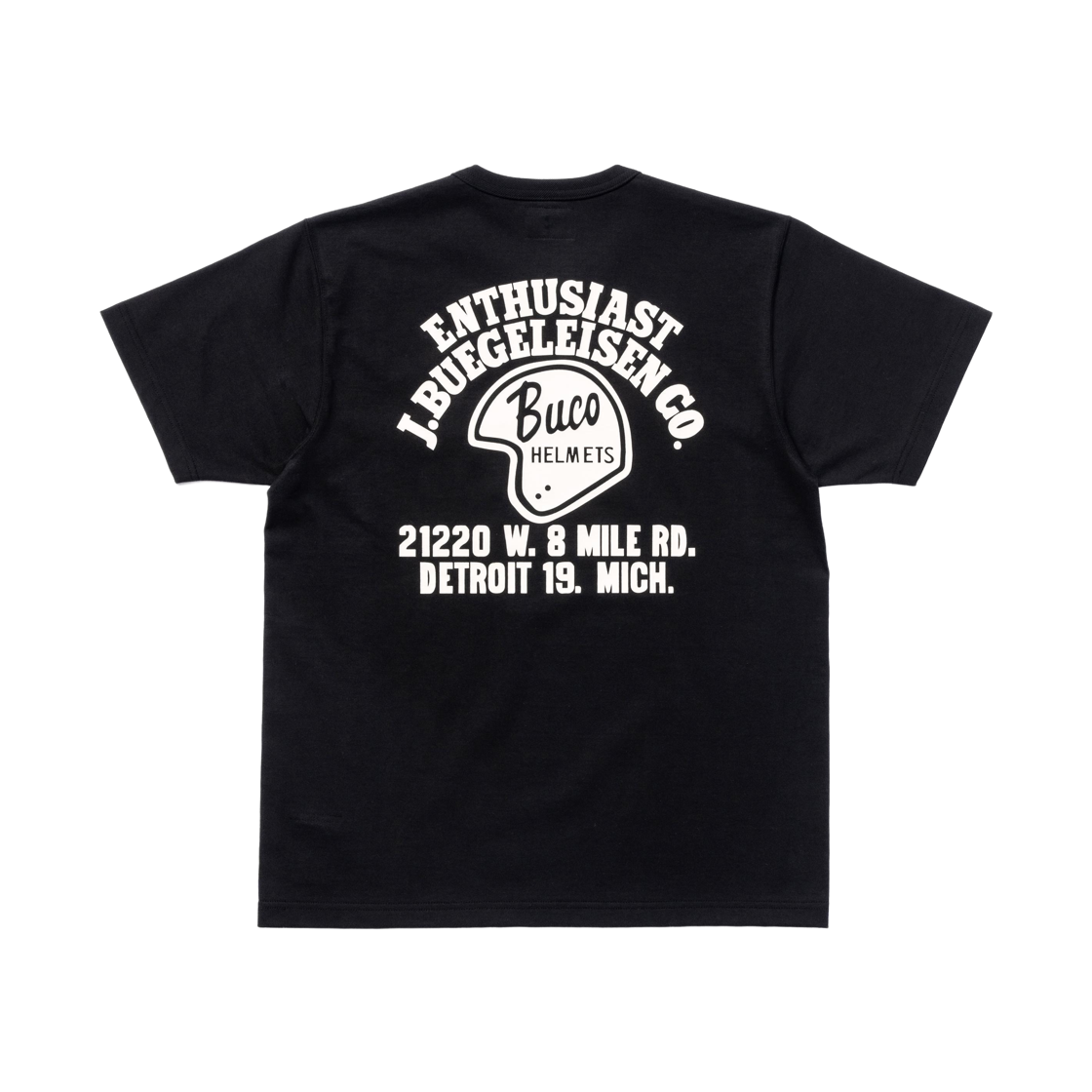 더 리얼 맥코이 부코 인쑤지애스트 티셔츠 블랙(The Real McCoy's Buco Enthusiast T-Shirt Black) - 2