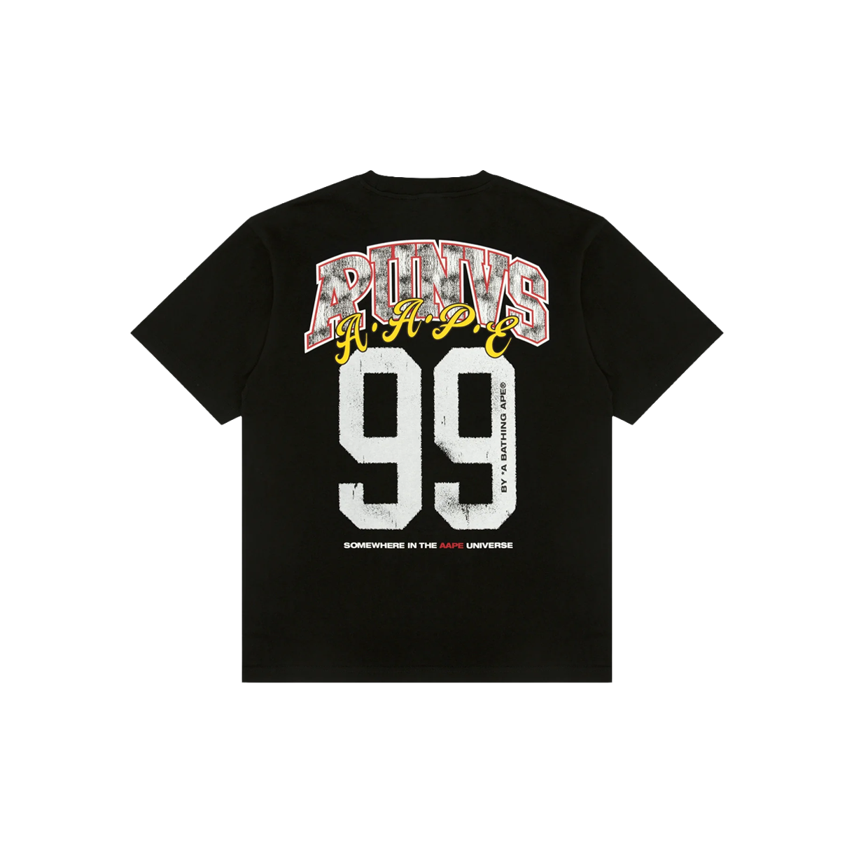 에이프 유니버스 그래픽 티셔츠 블랙 - 26FW(AAPE Universe Graphics T-Shirt Black - 26FW) - 2
