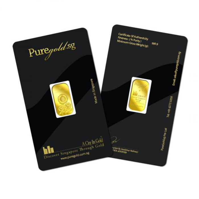 퓨어골드 24K 순금 싱가폴 프리미엄 골드바 1g 해바라기(puregoldsg Sunflower 1G Gold Bar) - 6
