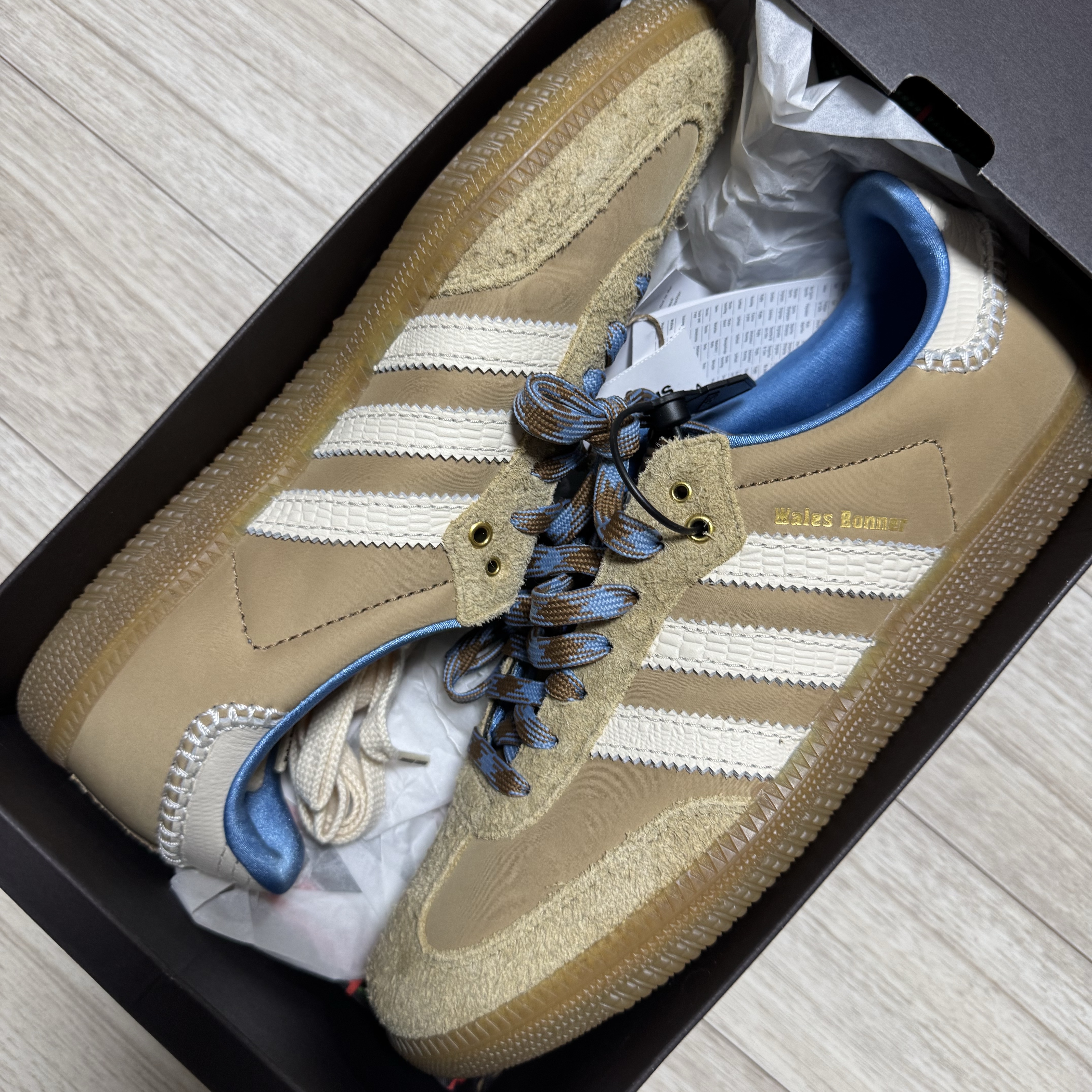 Adidas x Wales Bonner Samba Supplier Colour Wonder White 착용 스타일