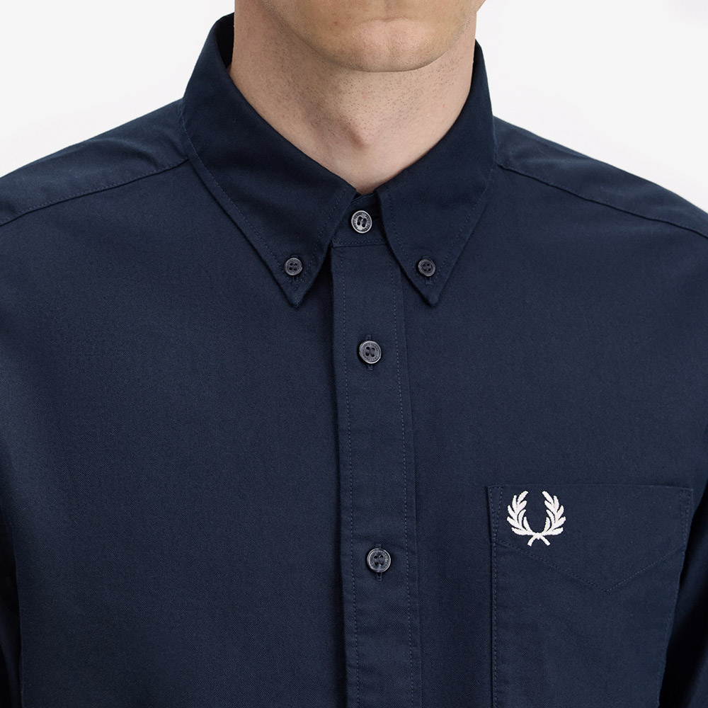 프레드페리 롱슬리브 옥스포드 셔츠 네이비(Fred Perry Long Sleeve Oxford Shirt Navy) - 3