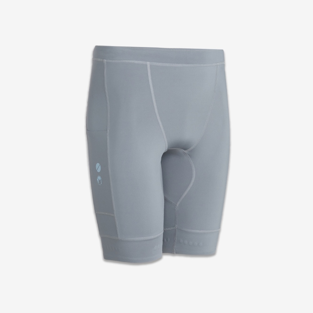 아틀라스 콜렉티프 일루미 트랙스 V2 남성 러닝 하프 타이즈 그레이(Atlas COLLECTIF Illumi Trax V2 MENS Running Half Tights GE) - 4