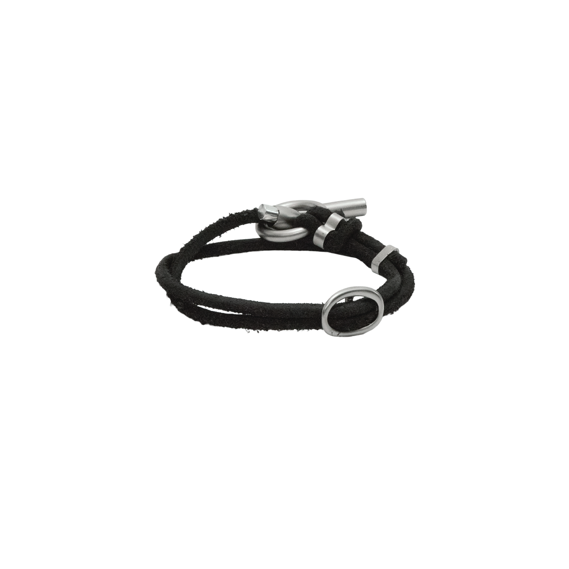폴리테루 토글 레더 브레이슬릿 블랙(Polyteru Toggle Leather Bracelet Black) - 2