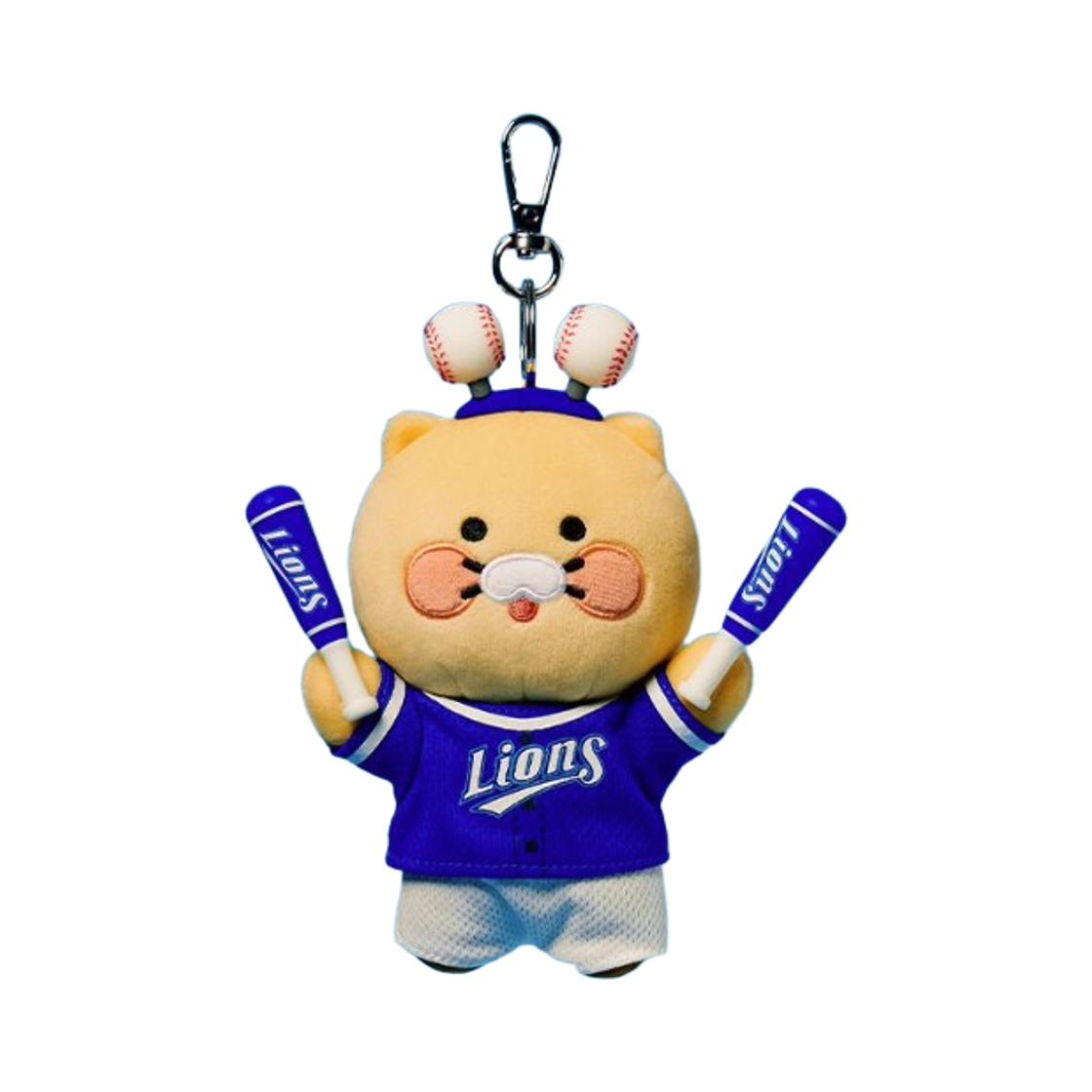 삼성 라이온즈 x 카카오 프렌즈 승리요정 키링인형 V9 춘식이(Samsung Lions x Kakao Friends Victory Fairy Keyring Doll V9 Chunsik)