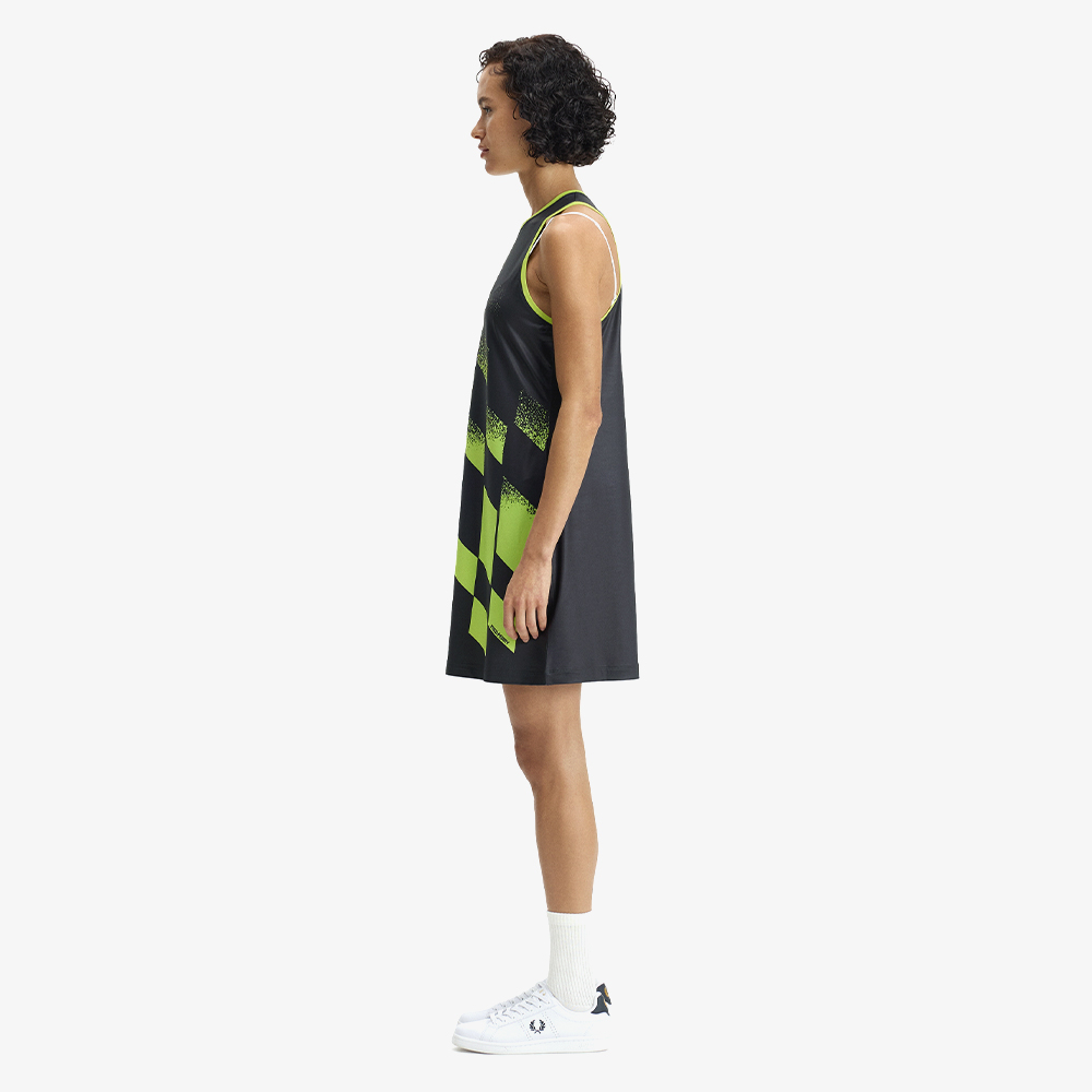 프레드페리 우먼즈 테니스 프린트 드레스 앵커 그레이(Fred Perry Womens Tennis Printed Dress Anchor Grey) - 2