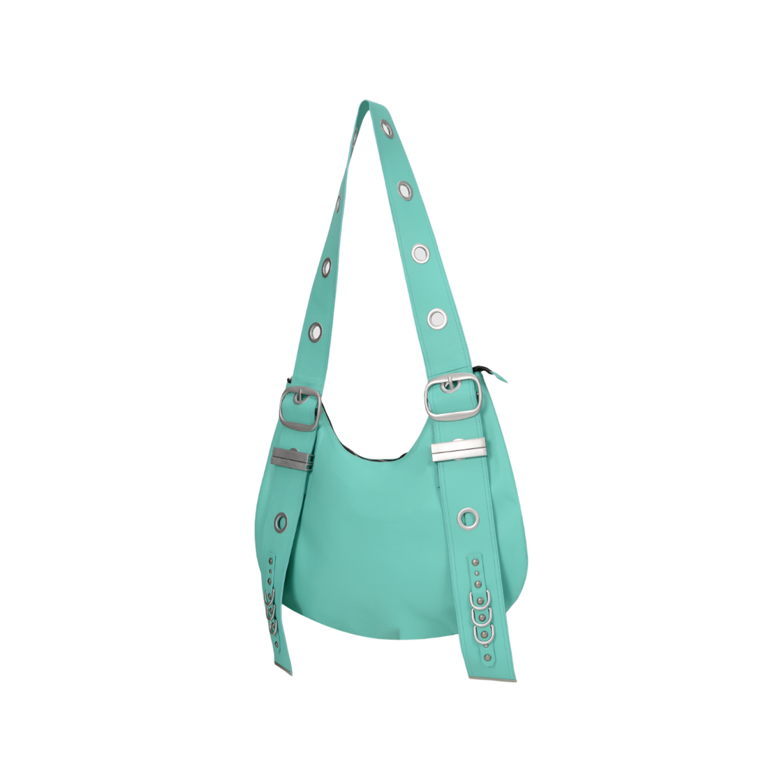 베이컨트 아카이브 벨라 와이드 스트랩 호보백 틸 블루(Vacant Archive Bella Wide Strap Hobo Bag Teal Blue) - 2