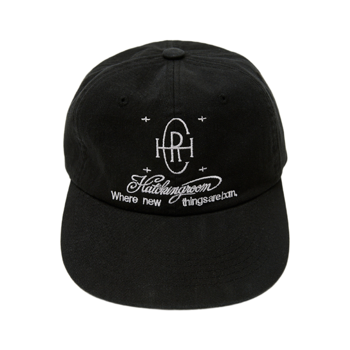 해칭룸 로고 캡 워시드 블랙(Hatchingroom Logo Cap Washed Black)