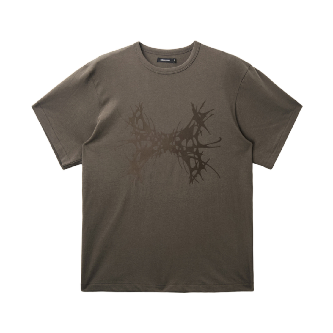 해칭룸 앱스트랙트 H 티셔츠 머드 브라운(Hatchingroom Abstract H T-Shirt Mud Brown)