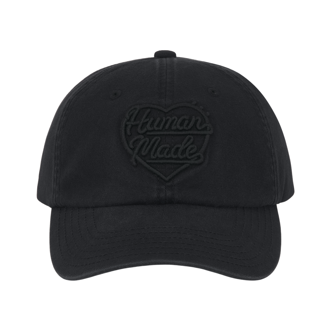 휴먼 메이드 6 패널 트윌 캡 블랙(Human Made 6 Panel Twill Cap Black) - 2
