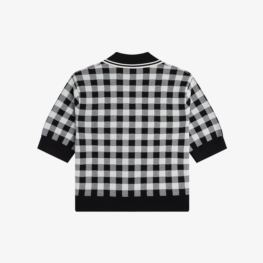 프레드페리 x 에이미와인하우스 깅엄 니트 셔츠 블랙(Fred Perry x Amy Gingham Knitted Shirt Black) - 6
