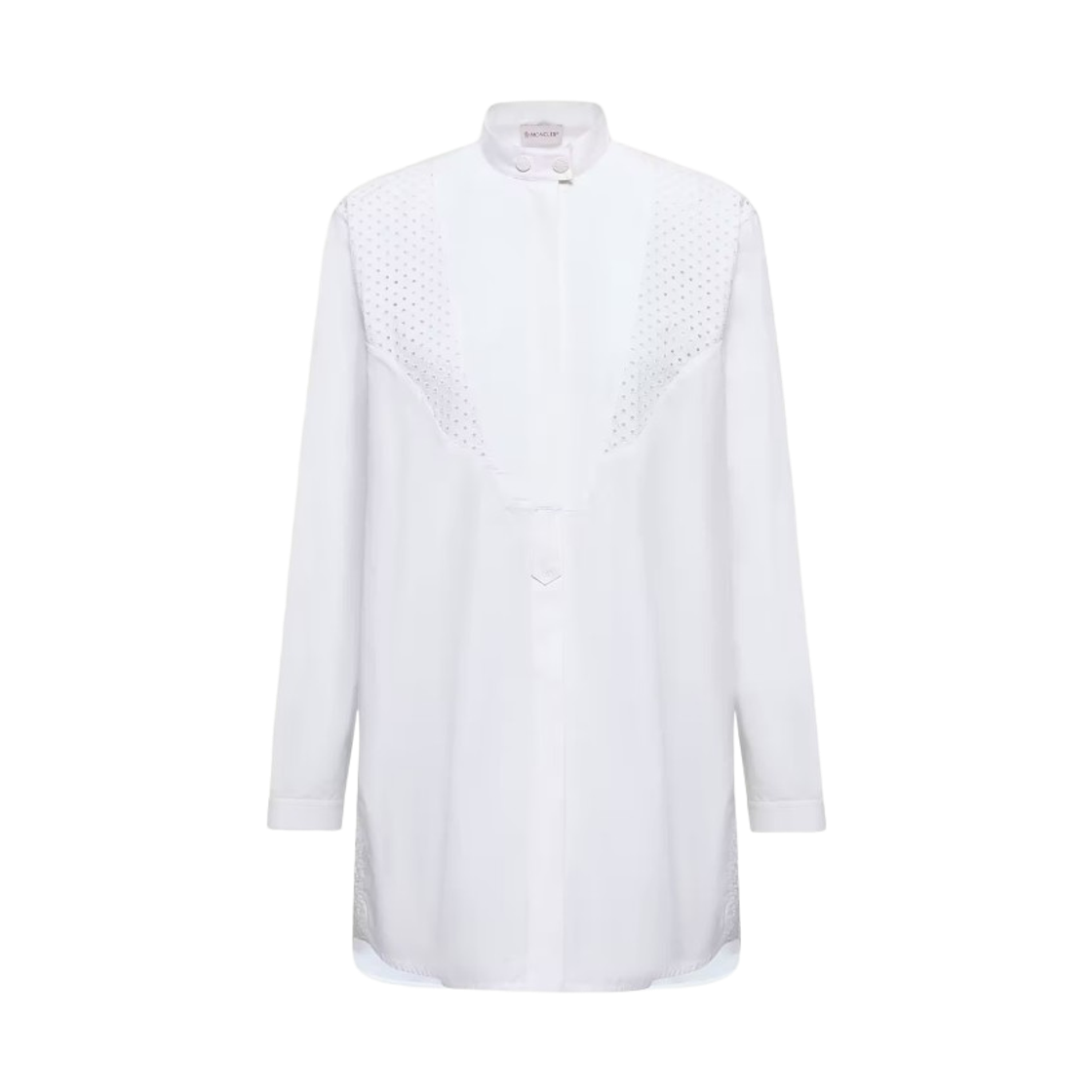 L1-093-2F00015-597LQ-001 (W) Moncle San Gallo Cotton Poplin Shirt White - 26SS