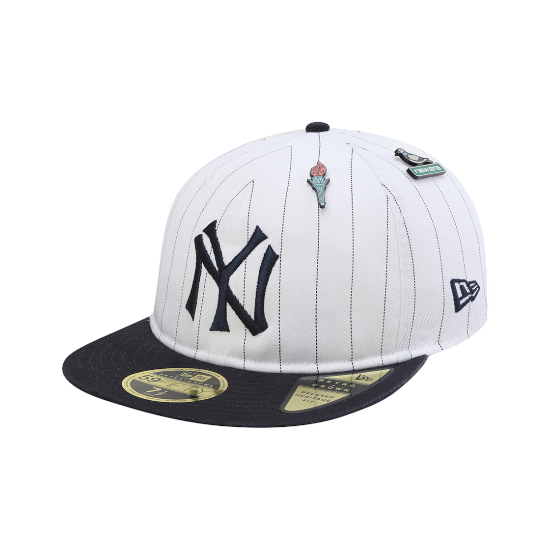 뉴에라 59피프티 데이 MLB 뉴욕 양키스 레트로 크라운 피티드캡 옵틱 화이트(New Era 59Fifty Day MLB New York Yankees Retro Crown Fitted Cap Optic White) - 2