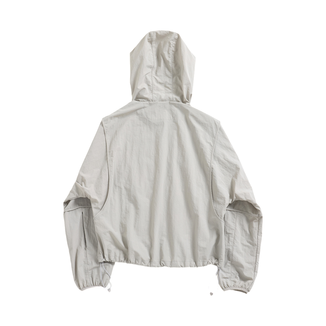 해칭룸 크롭 윈드브레이커 라이트 그레이(Hatchingroom Crop Windbreaker Light Grey) - 2