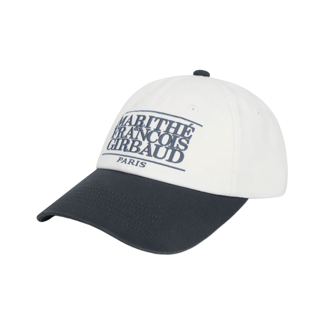 마리떼 프랑소와 저버 클래식 로고 6-패널 컬러 블록 캡 다크 그레이(Marithe Francois Girbaud Classic Logo 6-Panel Color Block Cap Dark Gray)