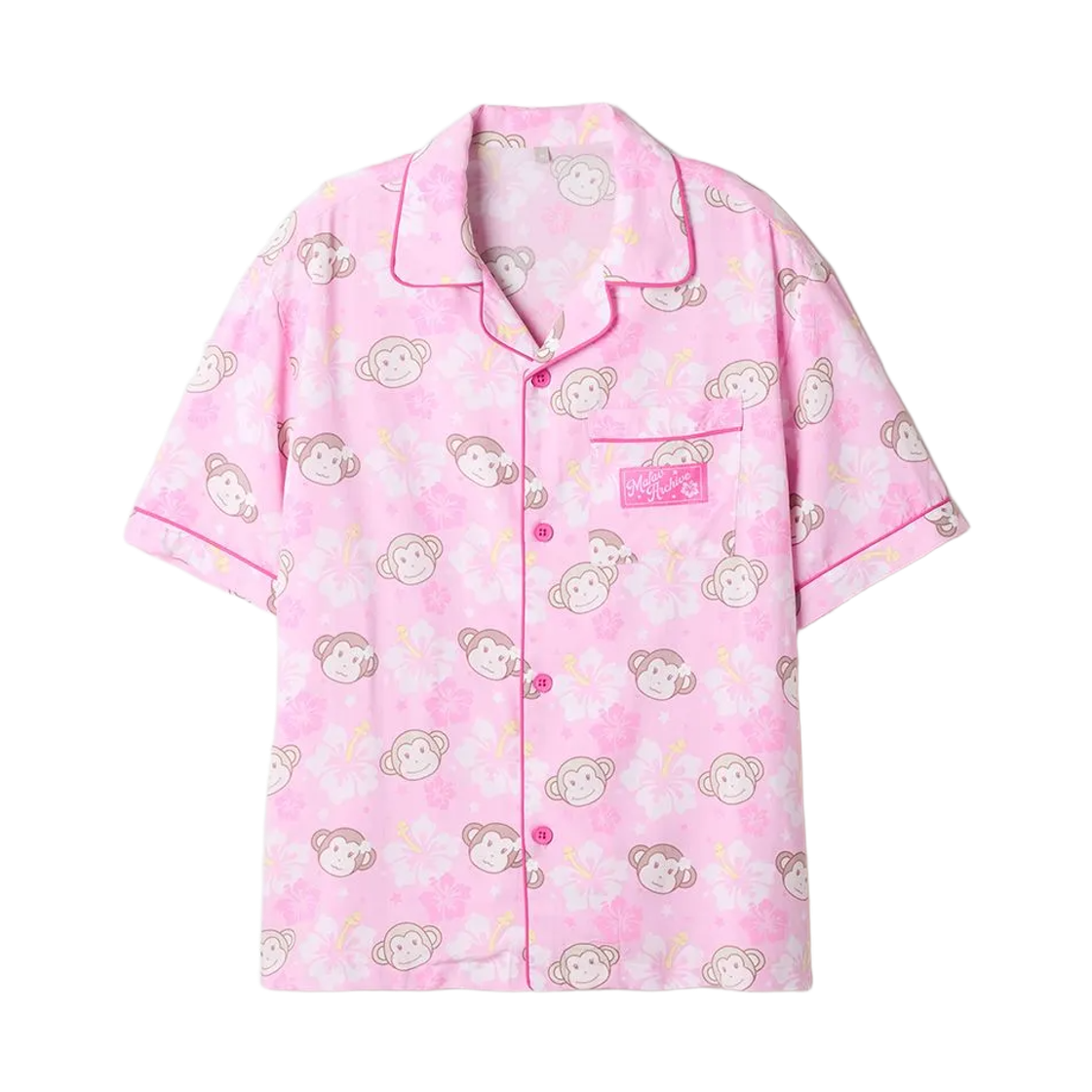 스파오 x 마이페이브아카이브 트로피컬 숏슬리브 파자마 핑크(Spao x Mafavarchive Tropical Short Sleeve Pajama Pink) - 2
