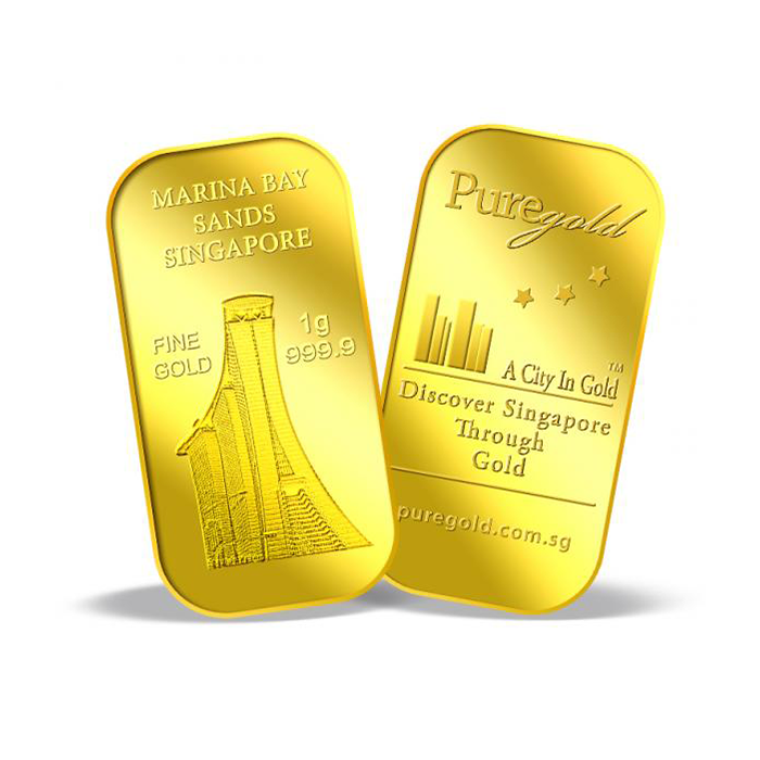 퓨어골드 24K 순금 싱가폴 프리미엄 골드바 1g 마리나배이샌즈(puregoldsg Marina Bay Sands 1g Gold Bar) - 2