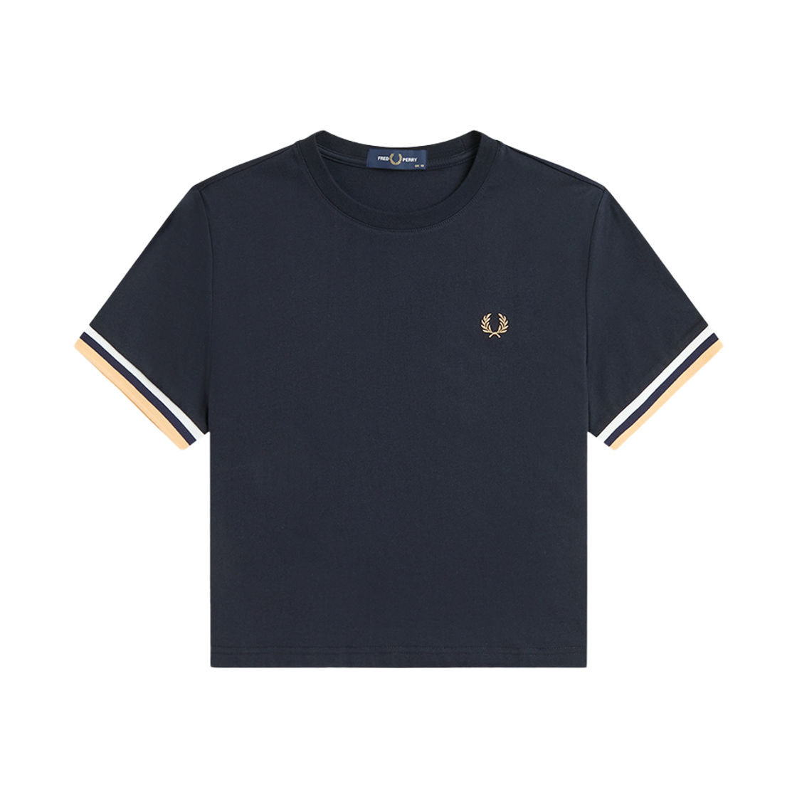 프레드페리 우먼즈 볼드 팁드 티셔츠 네이비(Fred Perry Womens Bold Tipped T-Shirt Navy)