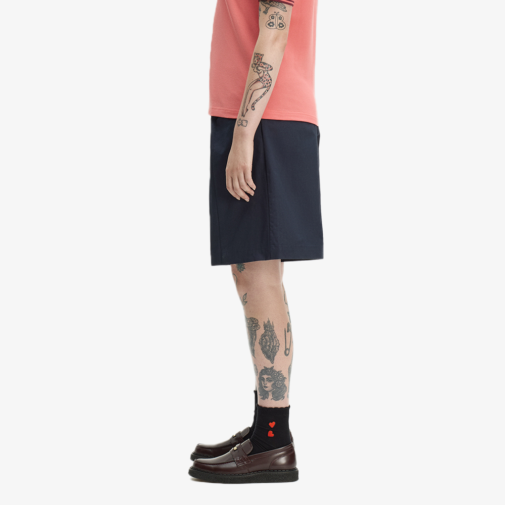 프레드페리 우먼즈 플리츠 쇼츠 네이비(Fred Perry Womens Pleated Shorts Navy) - 2