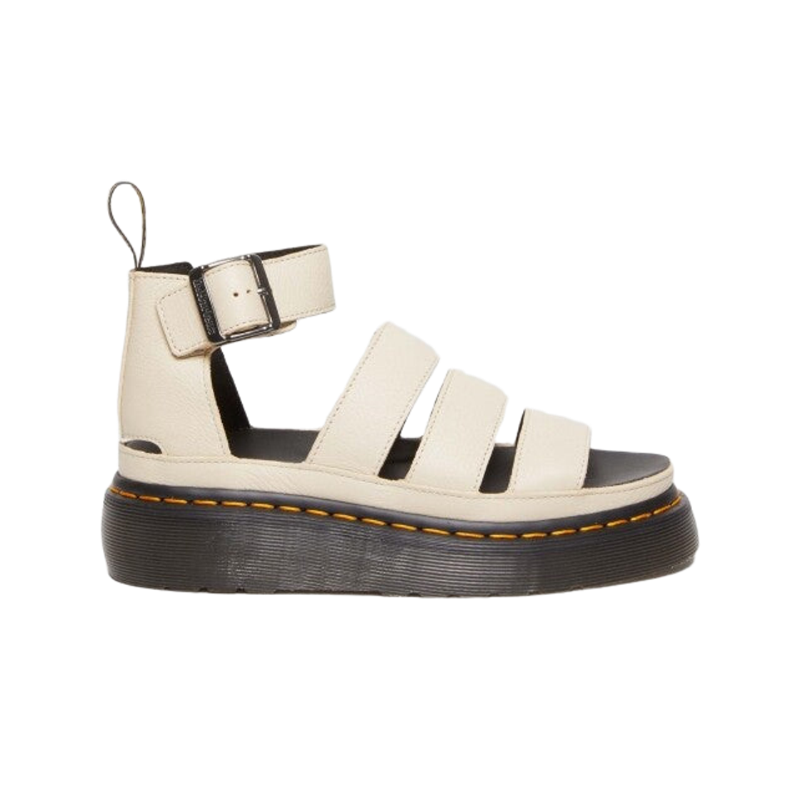 30745292 (W) Dr. Martens Clarissa II Leather Platform Sandal Beige