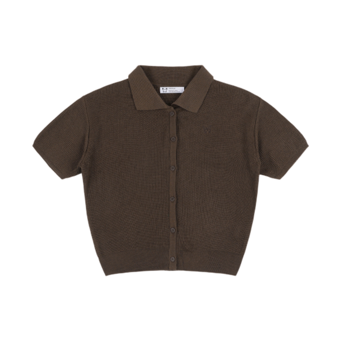 (W) 팬시 클럽 마일드 하찌 니트 가디건 브라운((W) Fancy Club Mild Hachi Knit Cardigan Brown)