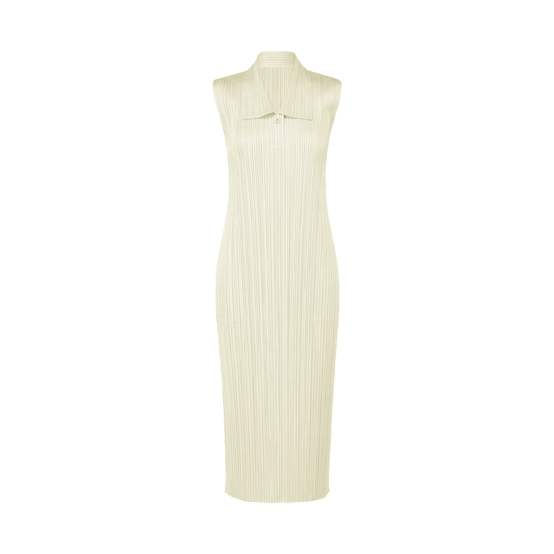 PP61-JH157-3 (W) Pleats Please Issey Miyake Monthly Colors May Dress Ivory