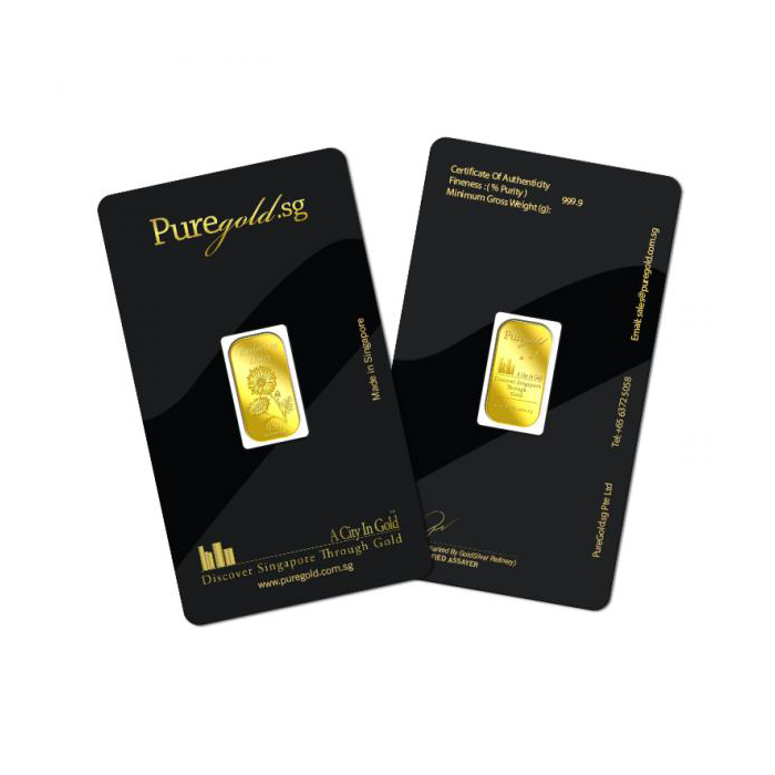 퓨어골드 24K 순금 싱가폴 프리미엄 골드바 1g 거베라(puregoldsg Barberton Daisy 0.5g Gold Bar) - 6