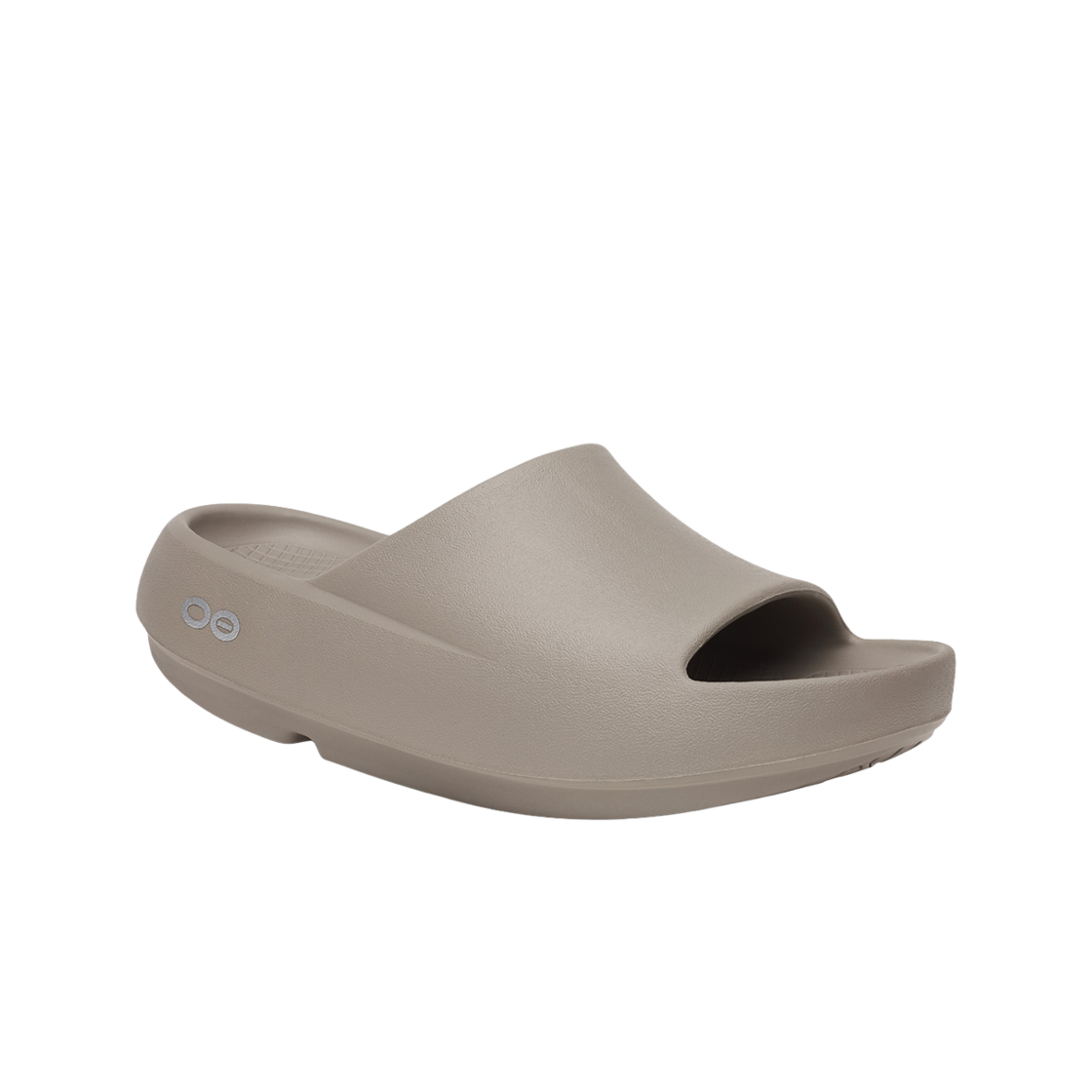 우포스 OOahh + 진한 베이지 남여공용 슬라이드(OOFOS OOahh + Dark Beige Unisex Slide) - 2